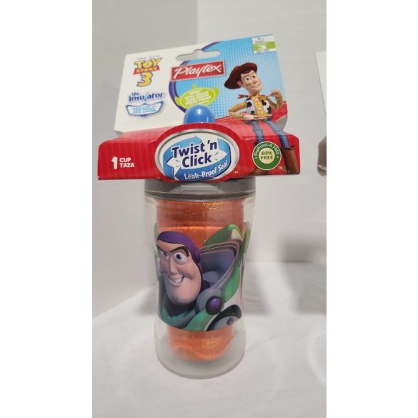 Playtex термо- чаша със силиконова клапа  Toy Story 2+