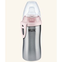   NUK Active Cup 215мл термо, силиконов накрайник - Розов