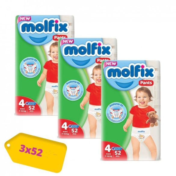 Molfix / Молфикс гащи 4 (7-14кг) 156 бр.