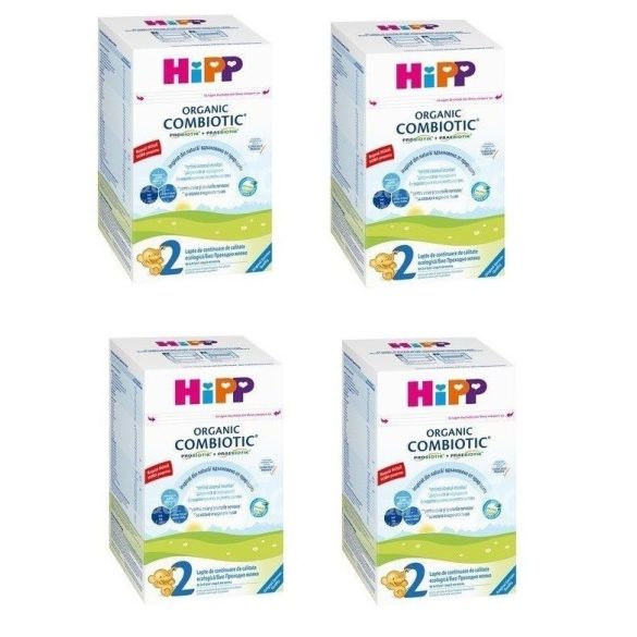  HIPP / ХИП Organic Combiotic Преходно мляко -2 / 800 гр. 4бр. НОВО