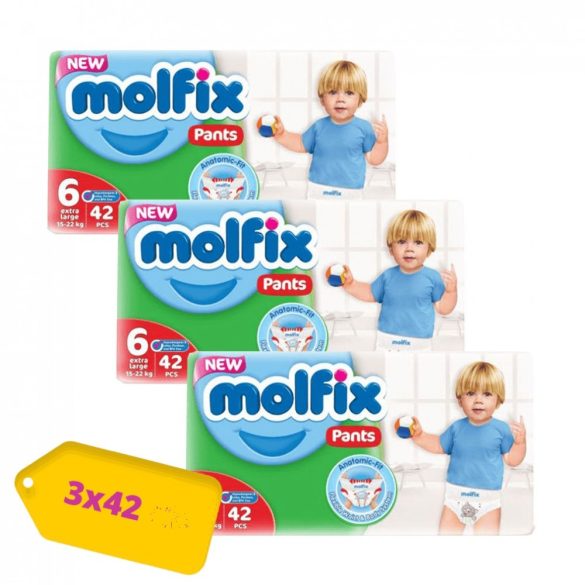 Molfix / Молфикс гащи 6 (15+кг) 126 бр