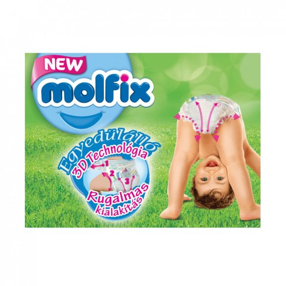 Molfix / Молфикс гащи 5 (12-17кг) 44бр+кърпи