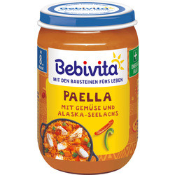   Bebivita Паеля , зеленчуци сьомга от 8-ия месец 220гр