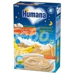   Humana Лека нощ пълнозърнеста млечна каша с банан