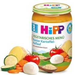   HIPP БИО вегетарианко меню зеленчуци на фурна с моцарела