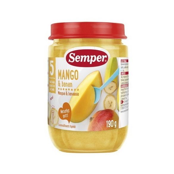 Semper Манго с банан - 190 г 5 месеца