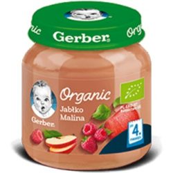   GERBER - Гербер пюре Organic Ябълки и малини - 125g
