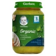   GERBER - Гербер Пюре Organic Зеленчуци с пуешко месо и ориз- 190g