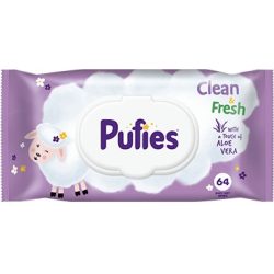   Pufies Clean & Fresh Бебешки мокри кърпички с алое вера 64 бр