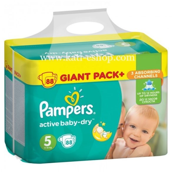 Pampers  Пелени Active Baby 5  /11-18/ кг 88бр.