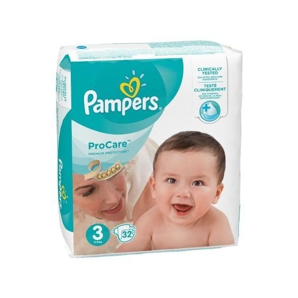 PAMPERS PRO CARE 3 (5-9кг.) 32 броя
