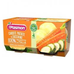   Плазмон / Plasmon Морков, картоф и тиквички 2 Х 80гр/4м