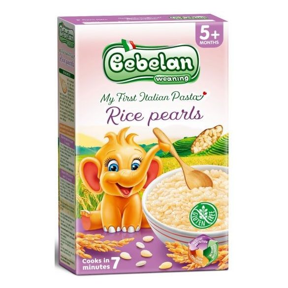 Bebelan  безглутенова паста оризови перли 5+м 350