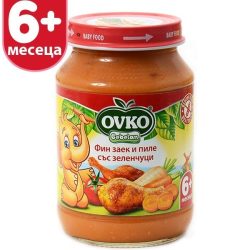   Оvko Фин заек и пиле със зеленчуци от 6-ия месец 190 гр.