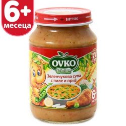   Оvko Зеленчукова супа с пилe и ориз от 6-ия месец 190 гр.