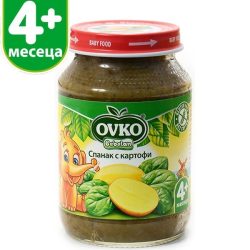   Оvko Спанак с картофи от 4-ия месец 190 гр.