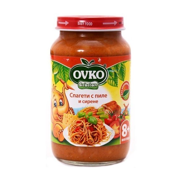 Оvko Спагети с пиле и сирене от 8-ия месец 220 гр.