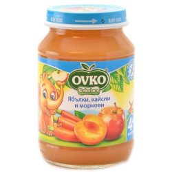   Ovko Ябълки, кайсии, и моркови от 4-ия месец 190 гр.