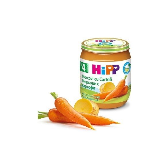 HIPP БИО Ранни моркови с картофи