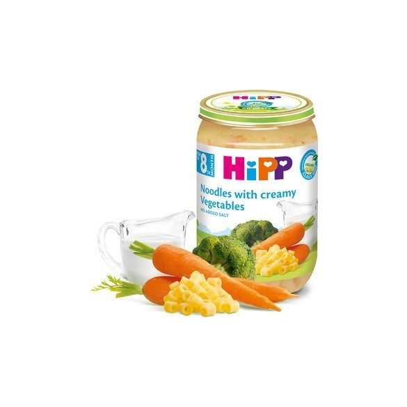 HIPP БИО Макарони със зеленчуци и сметана