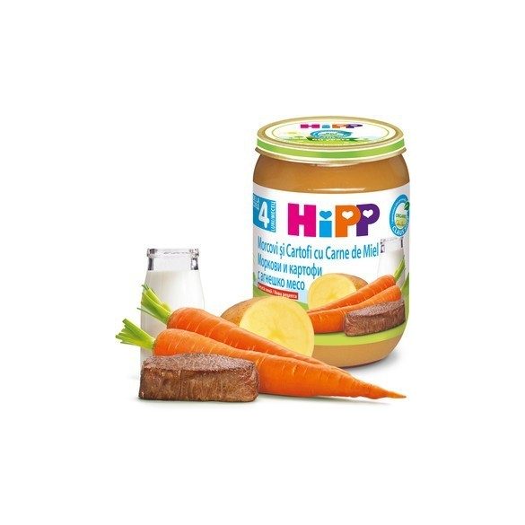 HIPP БИО Моркови и картофи с агнешко 4м