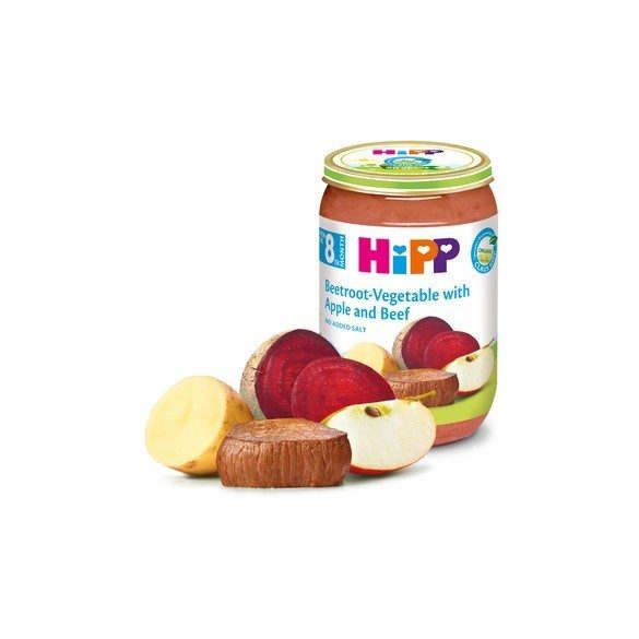 HIPP БИО Телешко с цвекло, зеленчуци и ябълка