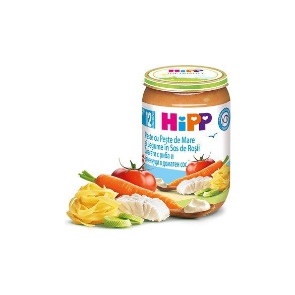 Hipp Спагети с риба и зеленчуци в доматен сос 12м