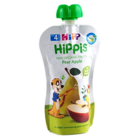 HIPP Био Плодова закуска круша и ябълка ( 6бр х 100г  )
