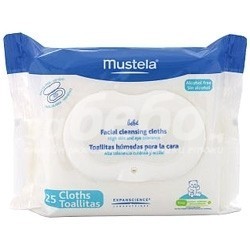   Mustela Почистващи кърпички за лице с флуид PhysiObebe - 25 бр.