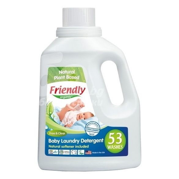 Friendly Organic Концентриран гел за пране с омекотител-без аромат